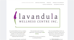 Desktop Screenshot of lavandulawellnesscentre.com
